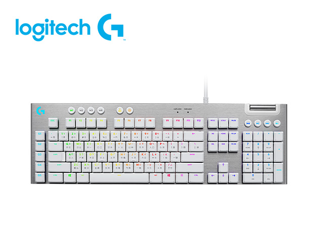 羅技 G813機械式短軸電競鍵盤-白色 1
