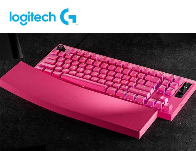 羅技 PRO X RAPID 2 TKL 磁性類比有線電競鍵盤-桃紅 3