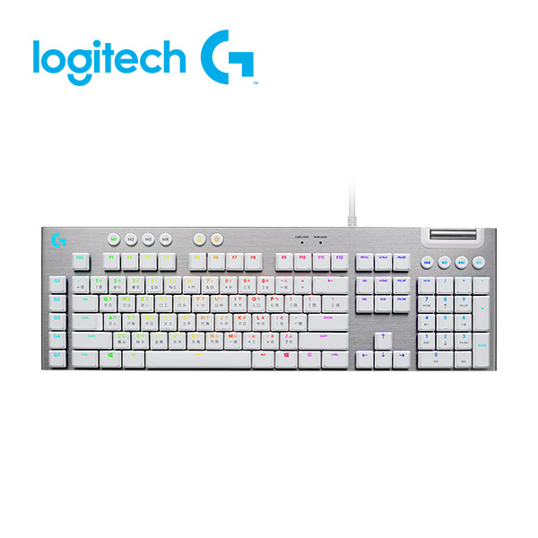 羅技 G813機械式短軸電競鍵盤-白色