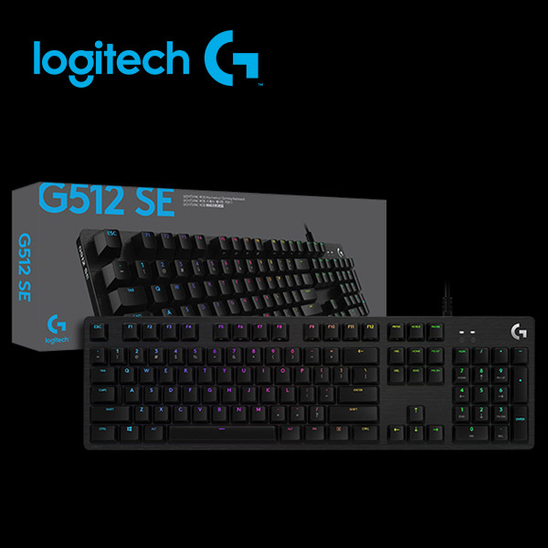 羅技 G512 SE 機械式電競鍵盤<BR>(青軸2019版)